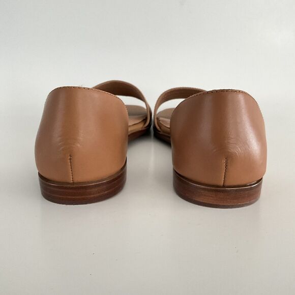 Madewell Flats 10.5M Tan Brindle D’Orsay Open Square-toe Slip-on Flat - Picture 7 of 11